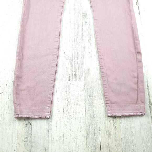 JEN7 by 7 FOR ALL MANKIND High Waist Pink Skinny Jeans Size 2 EUC - Picture 10 of 10